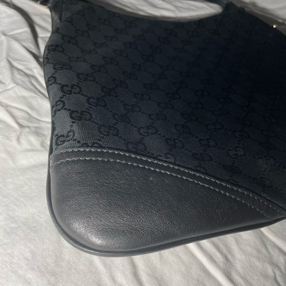 Gucci Black GG Canvas New Britt Hobo 169947 - Picture 4 of 14